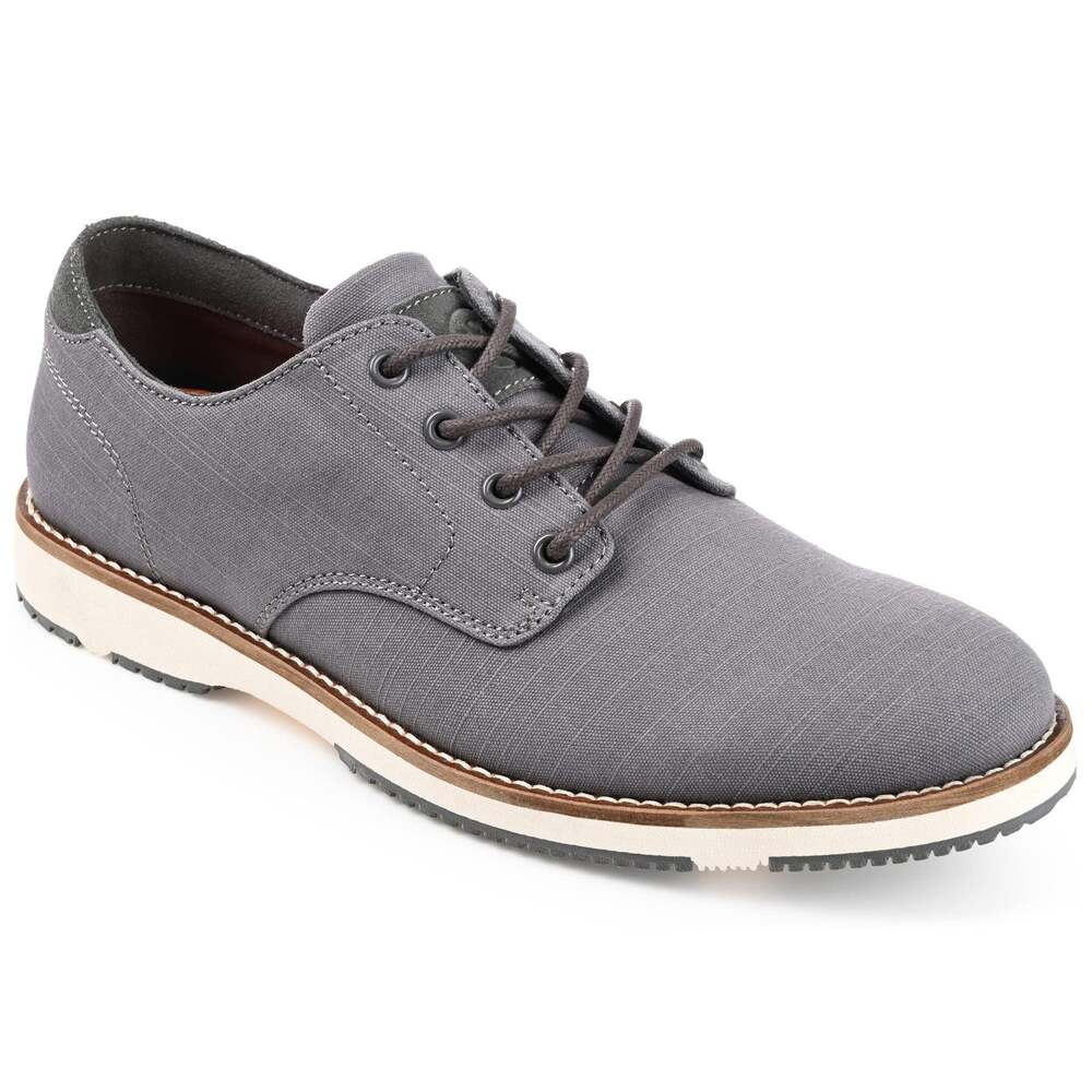 Thomas & Vine Mens Perkins Tru Comfort Foam Lace-up Round Toe Grey Derby 8 M